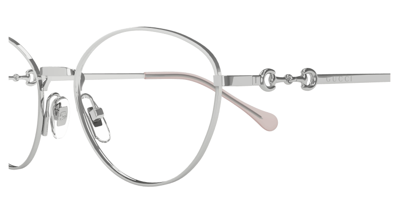 Silver Eyeglasses Gucci 889652499734