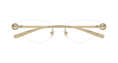 Gold Eyeglasses Gucci 889652498423