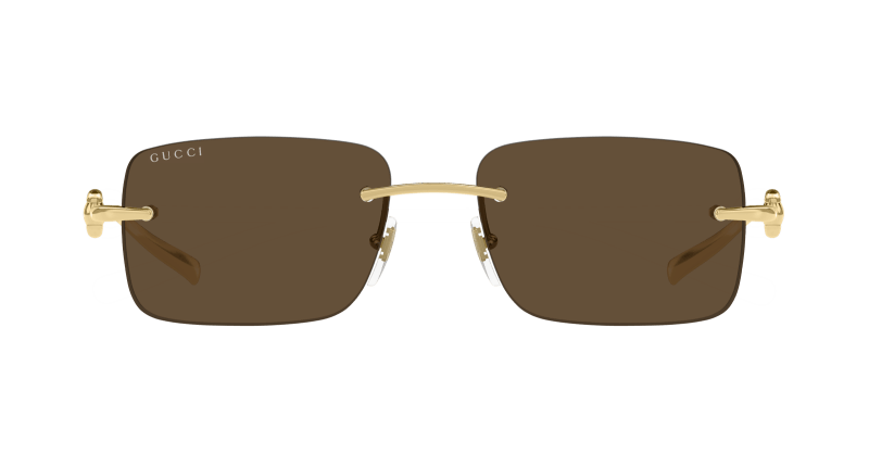 Gold Sunglasses Gucci 889652498492