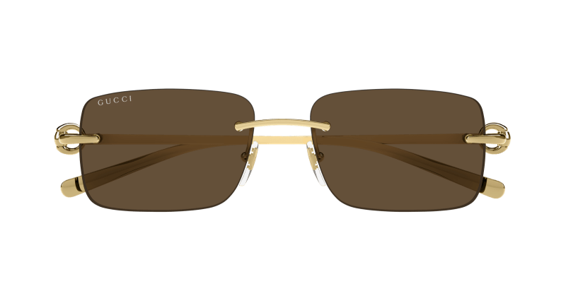 Gold Sunglasses Gucci 889652498492
