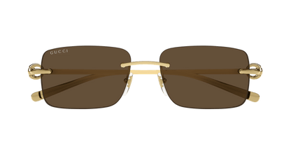 Gold Sunglasses Gucci 889652498492