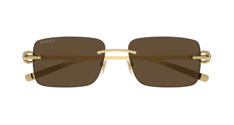 Gold Sunglasses Gucci 889652498492