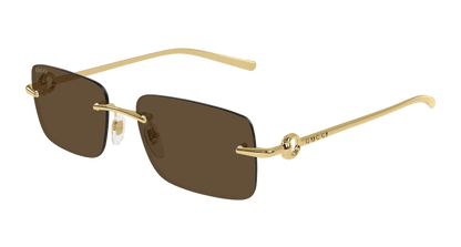 Gold Sunglasses Gucci 889652498492