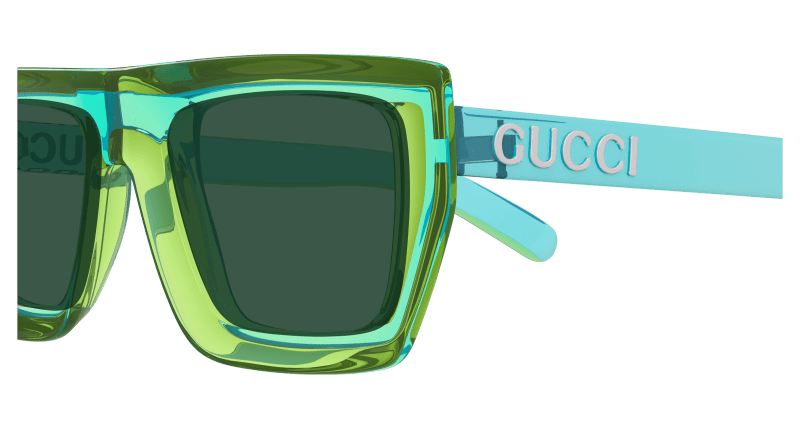Green Sunglasses Gucci 889652500331