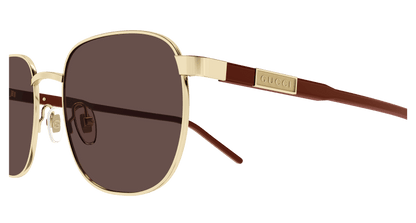 Gold Sunglasses Gucci 889652528014