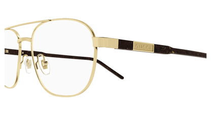 Gold Eyeglasses Gucci 889652528045