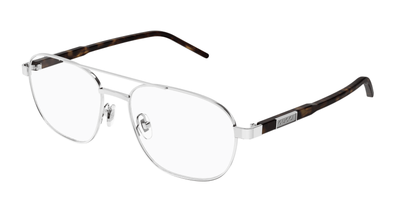 Silver Eyeglasses Gucci 889652528038