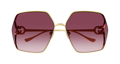 Gucci GG1322SA Sunglasses - Gucci - Gold - 64 MM - Ardor Eyewear 889652414430