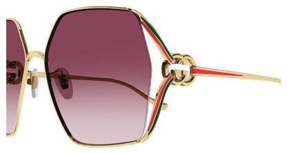 Gucci GG1322SA Sunglasses - Gucci - Gold - 64 MM - Ardor Eyewear 889652414430