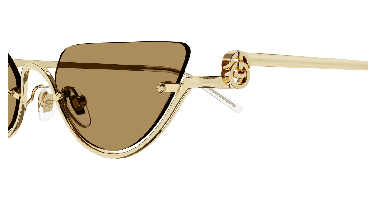 Gold Sunglasses Gucci 889652469287
