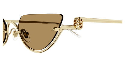 Gold Sunglasses Gucci 889652469287