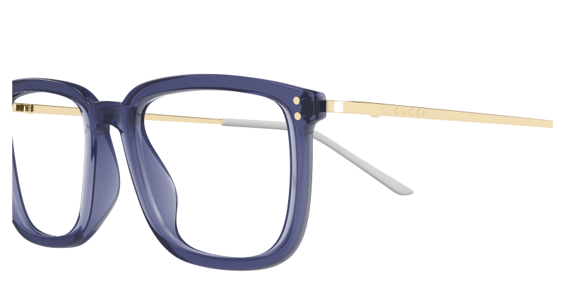 Gucci GG1709O Pilot Eyeglasses - Gucci - Blue - 53 MM - Ardor Eyewear 889652499840