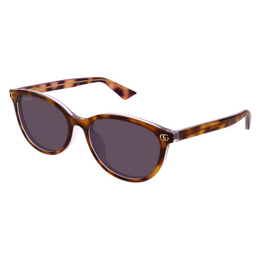 Gucci GG1818SK Cat Eye Sunglasses - Gucci - Havana (Violet) - 56 MM - Ardor Eyewear 889652526355