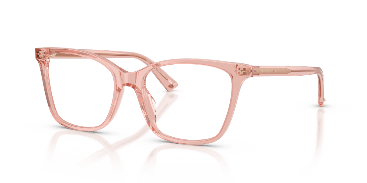 0JC3048U Transparent Light Pink three quarter view image 1 barcode 8056262634097
