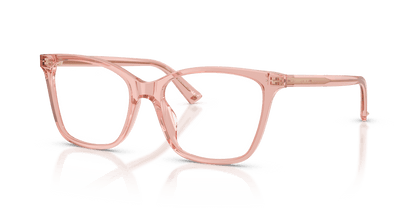 0JC3048U Transparent Light Pink three quarter view image 1 barcode 8056262634097