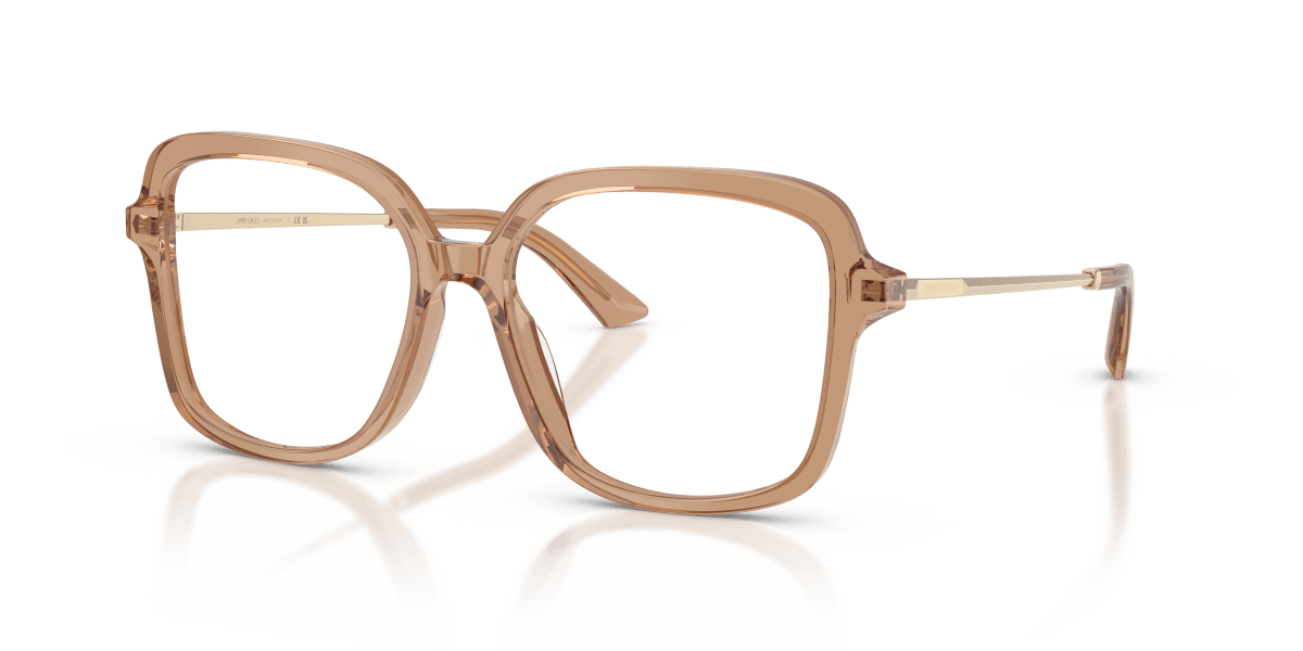 0JC3061U Transparent Tan three quarter view image 1 barcode 8056262852811