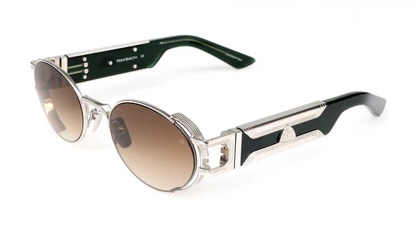 Maybach The Drive I (PA - ABK - Z62) - Maybach - Palladium/Dark Jade | Umber Brown - 52mm - Ardor Eyewear 4260362897236