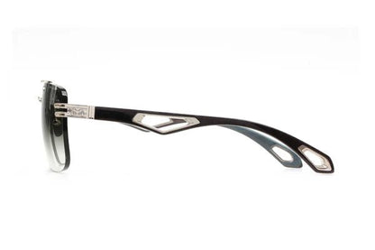 Maybach The President I (P - WDA - M11) - Maybach - Platinum/Walnut Burr Anthracite/Ebony/Indigo Blue BEM | Blue/Grey - 62mm - Ardor Eyewear 4260362897236