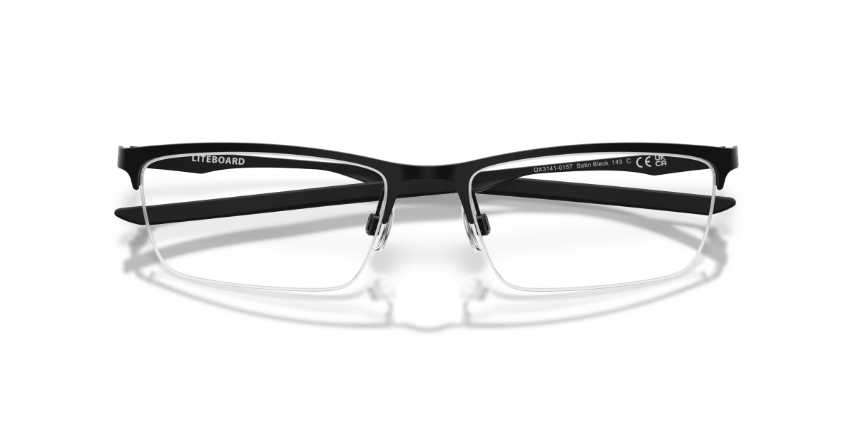 0OX3141 Satin Black close front view image 8 barcode 888392690821