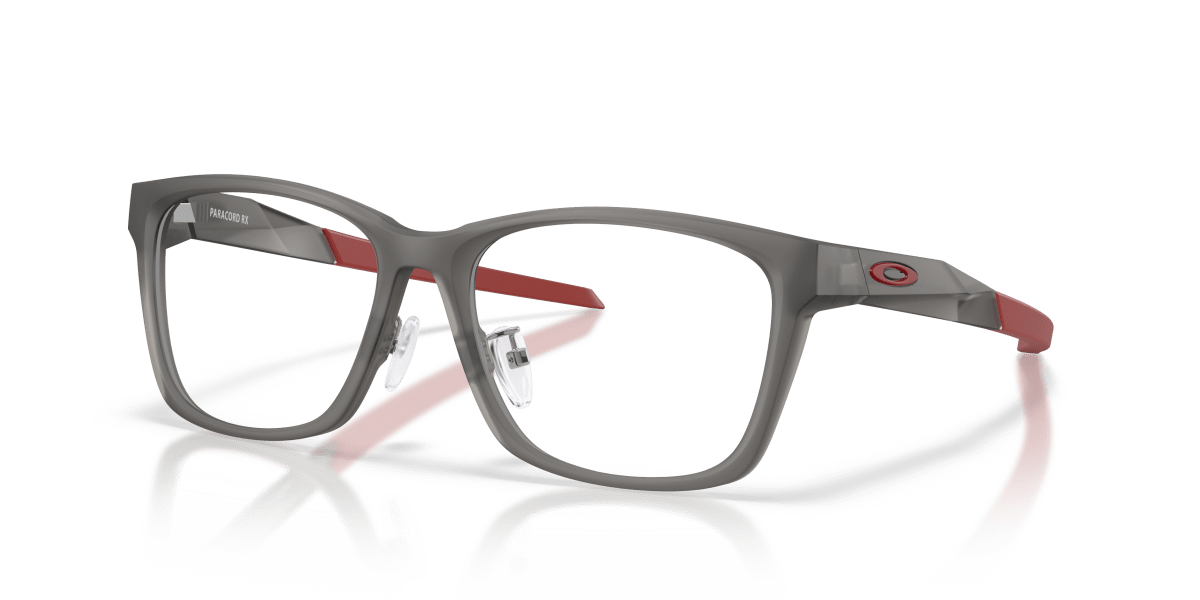 0OX8196D Satin Grey Smoke / Demo Lens (819605) three quarter view image 1 barcode 888392702340