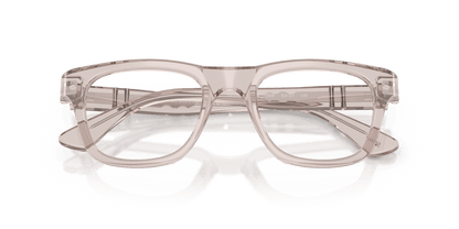 0PO3389V Transparent Brown Grey close front view image 6 barcode 8056262553534