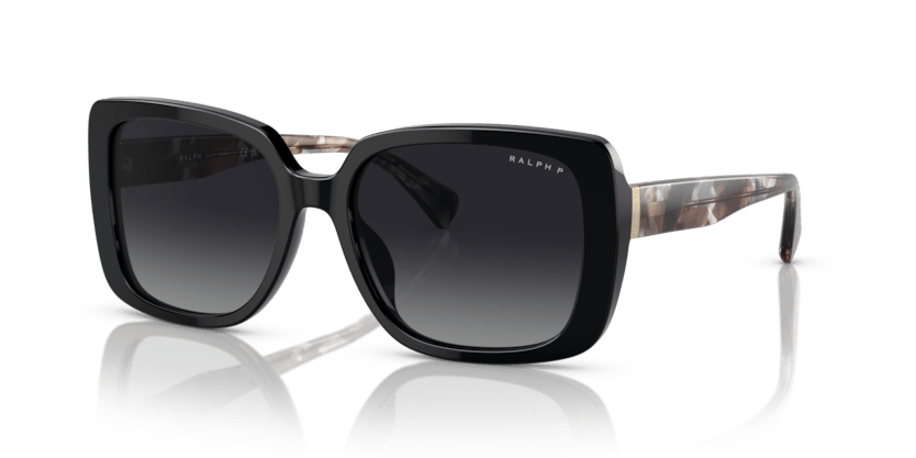 0RA5298U Grey Gradient Polarized Shiny Black 8056597809719