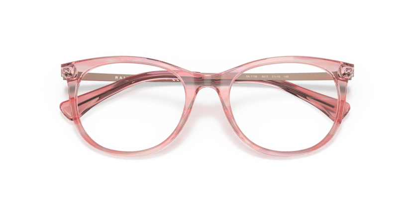 0RA7139 Demo Lens Shiny Striped Rose 8056597613156