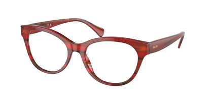 0RA7141 Demo Lens Striped Red Havana 8056597961226