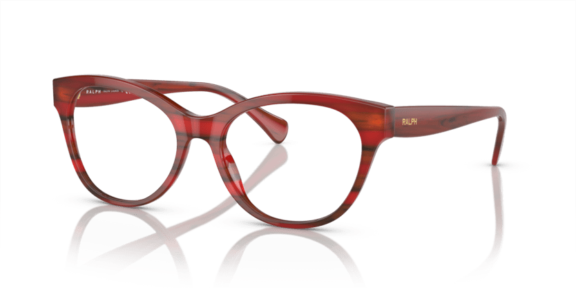 0RA7141 Demo Lens Striped Red Havana 8056597961226