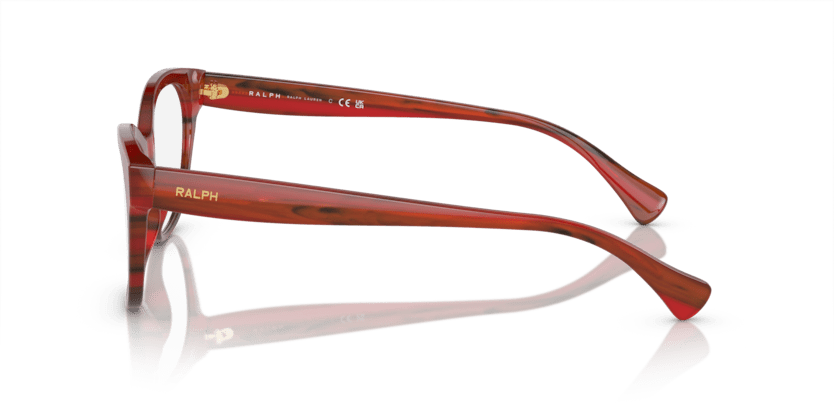 0RA7141 Demo Lens Striped Red Havana 8056597961226