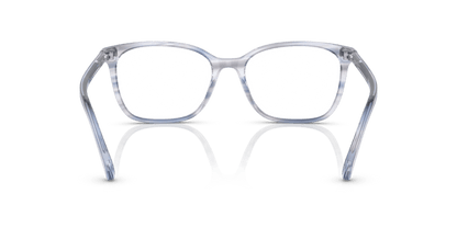 0RA7142 Demo Lens Shiny Striped Blue Brown 8056597698627