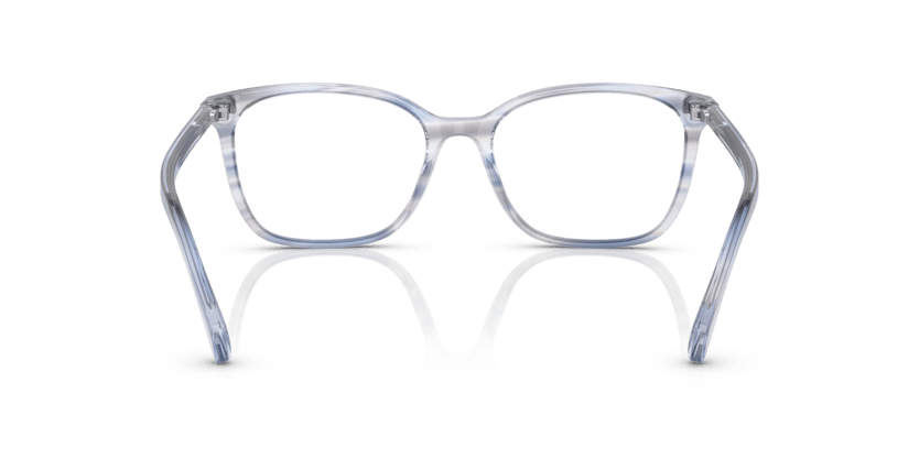 0RA7142 Demo Lens Shiny Striped Blue Brown 8056597698627