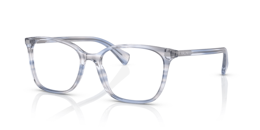 0RA7142 Demo Lens Shiny Striped Blue Brown 8056597698627