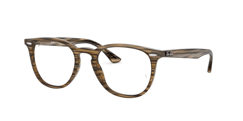 Brown Grey Striped - 0RX7159 8053672823431 Ray-Ban Vista Eyeglasses Unisex Phantos