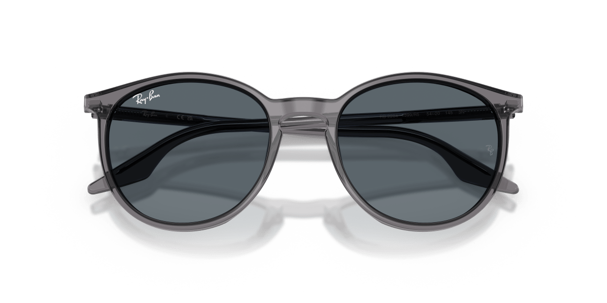 0RB2204 Transparent Grey close front view image 6 barcode 8056262998519