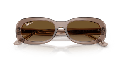 0RB2221 Transparent Beige close front view image 6 barcode 8056262561416