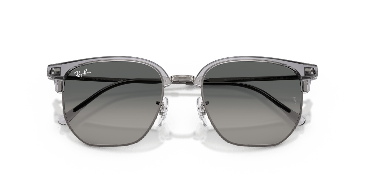 0RB4416 Transparent Dark Grey On Gunmetal close front view image 6 barcode 8056262997741