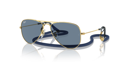 Ray-Ban Junior RJ9506S Arista Gold (223/1U) - Light Blue Mirror 8056262143278