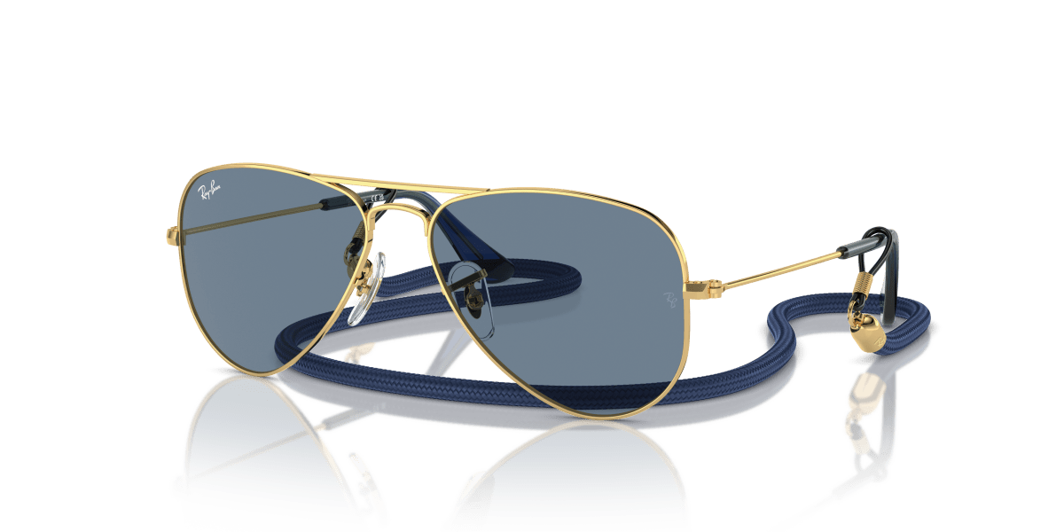 Ray-Ban Junior RJ9506S Arista Gold (223/1U) - Light Blue Mirror 8056262143278