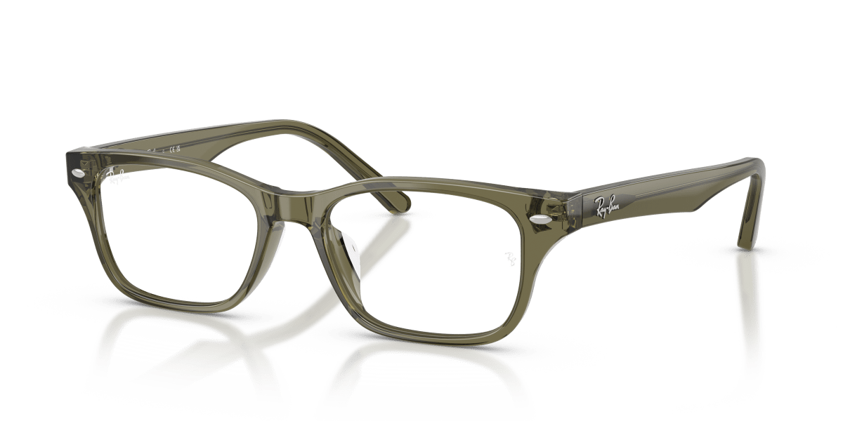 0RX5345D Transparent Green Olive three quarter view image 1 barcode 8056266001055