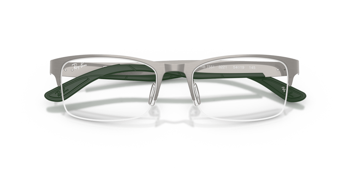 0RX7551 Gunmetal / Clear (3221) close front view image 6 barcode 8056262571729
