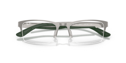 0RX7551 Gunmetal / Clear (3221) close front view image 6 barcode 8056262571736