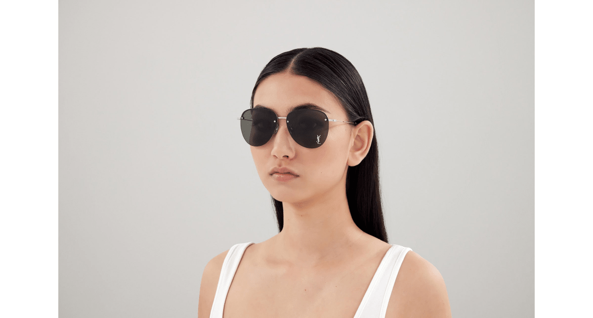 Saint Laurent SL 328/K M Silver 889652408958