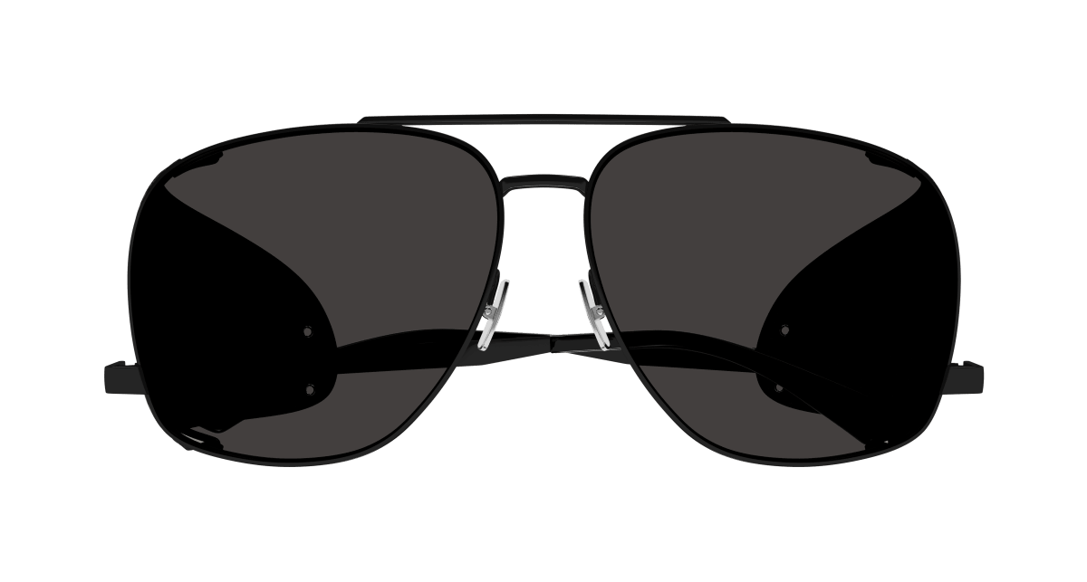 Saint Laurent SL 653 LEON LEATHER SPOILER Black 889652506579