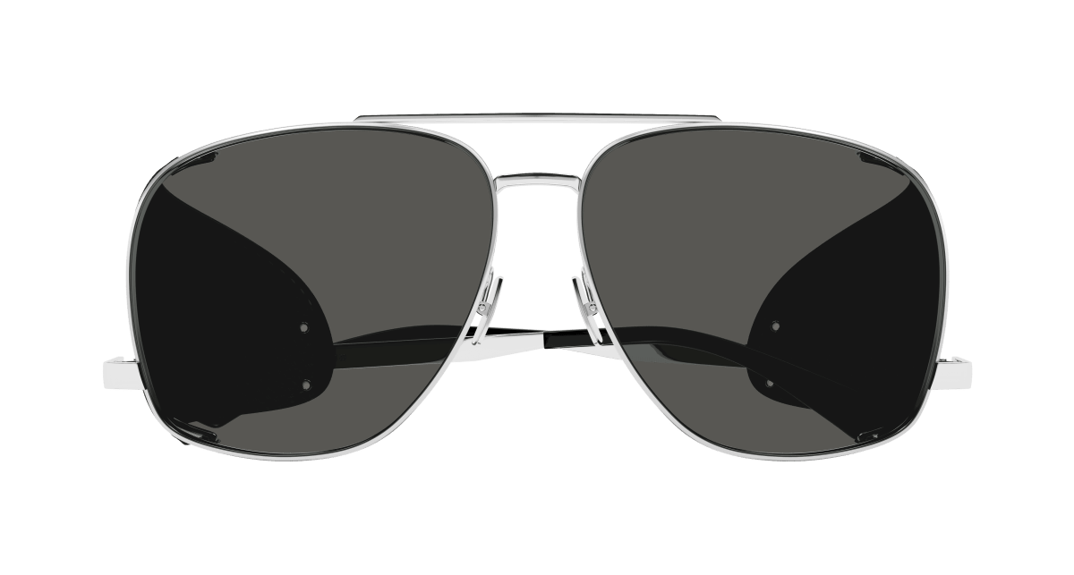 Saint Laurent SL 653 LEON LEATHER SPOILER Silver 889652506562