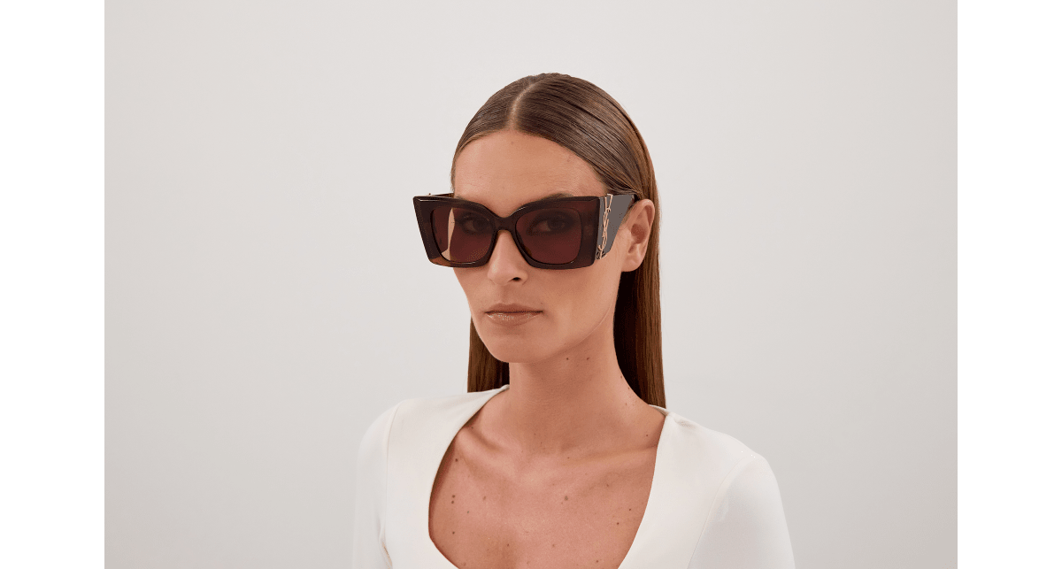 Saint Laurent SL M119 BLAZE CRYSTAL Brown 889652661520