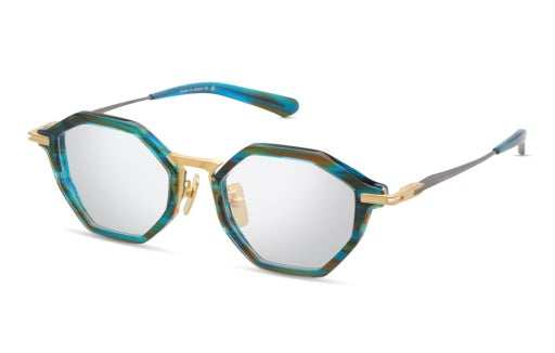 Dita AEGEUS-FOUR OPTICAL Digital Swirl - Matte Yellow Gold - Brushed Dark Gun image 2 barcodes 0810121952436