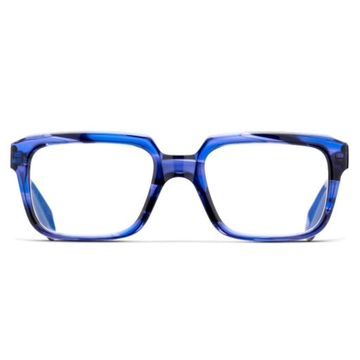 Cutler and Gross CGOP-9289-54-04 Striped Blue Havana image 1