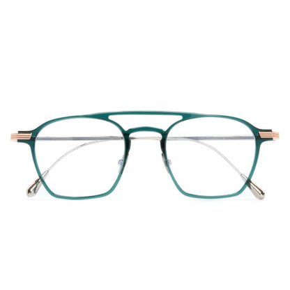 Cutler and Gross AUOP-0009-48-03 Green/Rose Gold image 3