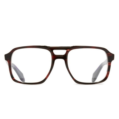 Cutler and Gross CGOP-1394-55-14 Striped Brown Havana image 1